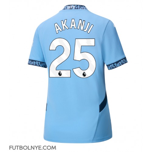 Camiseta Manchester City Manuel Akanji #25 Primera Equipación para mujer 2024-25 manga corta